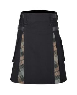 Black Watch Weathered Cotton Hybrid Utility Kilt