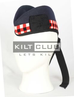 Black Wool - Black Red White Diced Cap