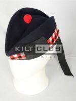 Black Wool - Black Red White Diced Cap - Image 3