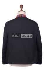 Black Wool and Tartan Jacket - Image 4