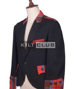 Alternative view of Black Wool and Tartan Jacket