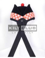 Black Wool - Orange White Diced Cap - Image 3