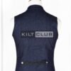 Blue Denim Victorian Style Waistcoat