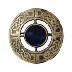 Scottish Brooch Pin Antique Blue