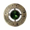 Scottish Brooch Pin Anitque Green