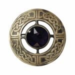 Scottish Brooch Pin Antique Purple