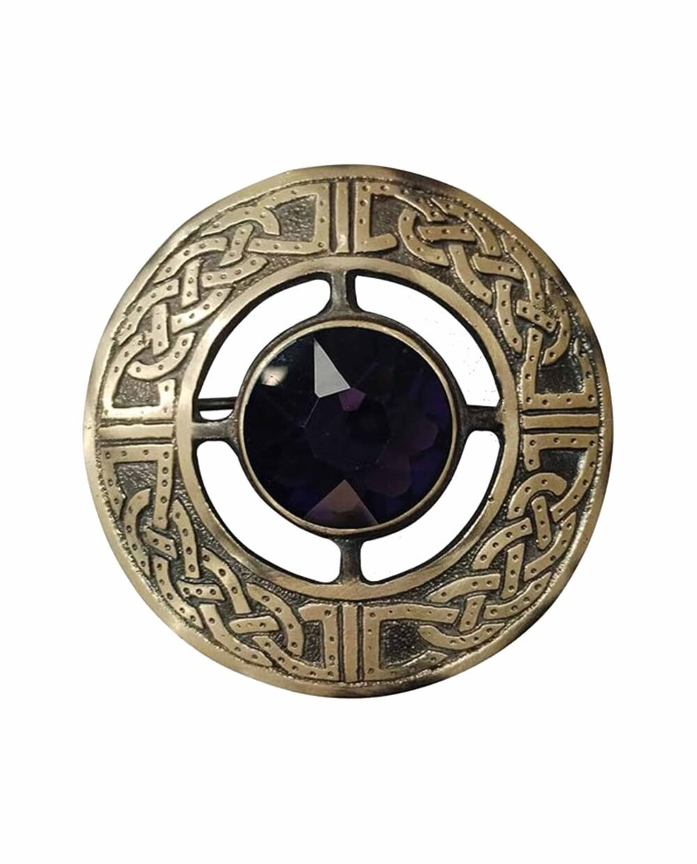 Scottish Brooch Pin Antique Purple