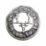 Scottish Antique Pin Brooch Stag Head
