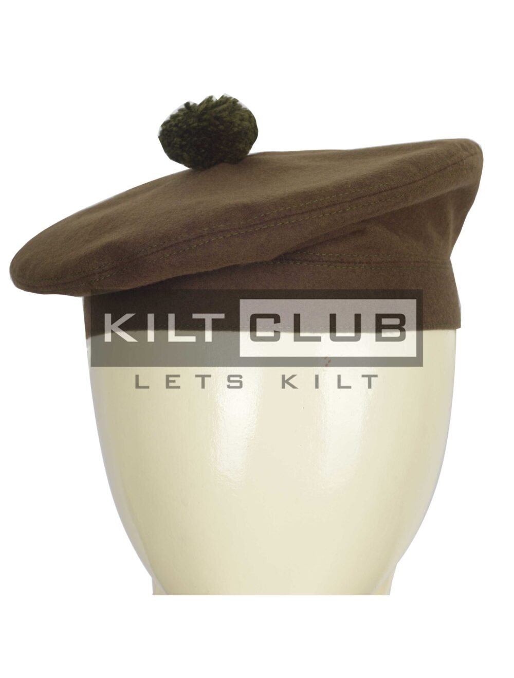 Brown Plain Balmoral Cap