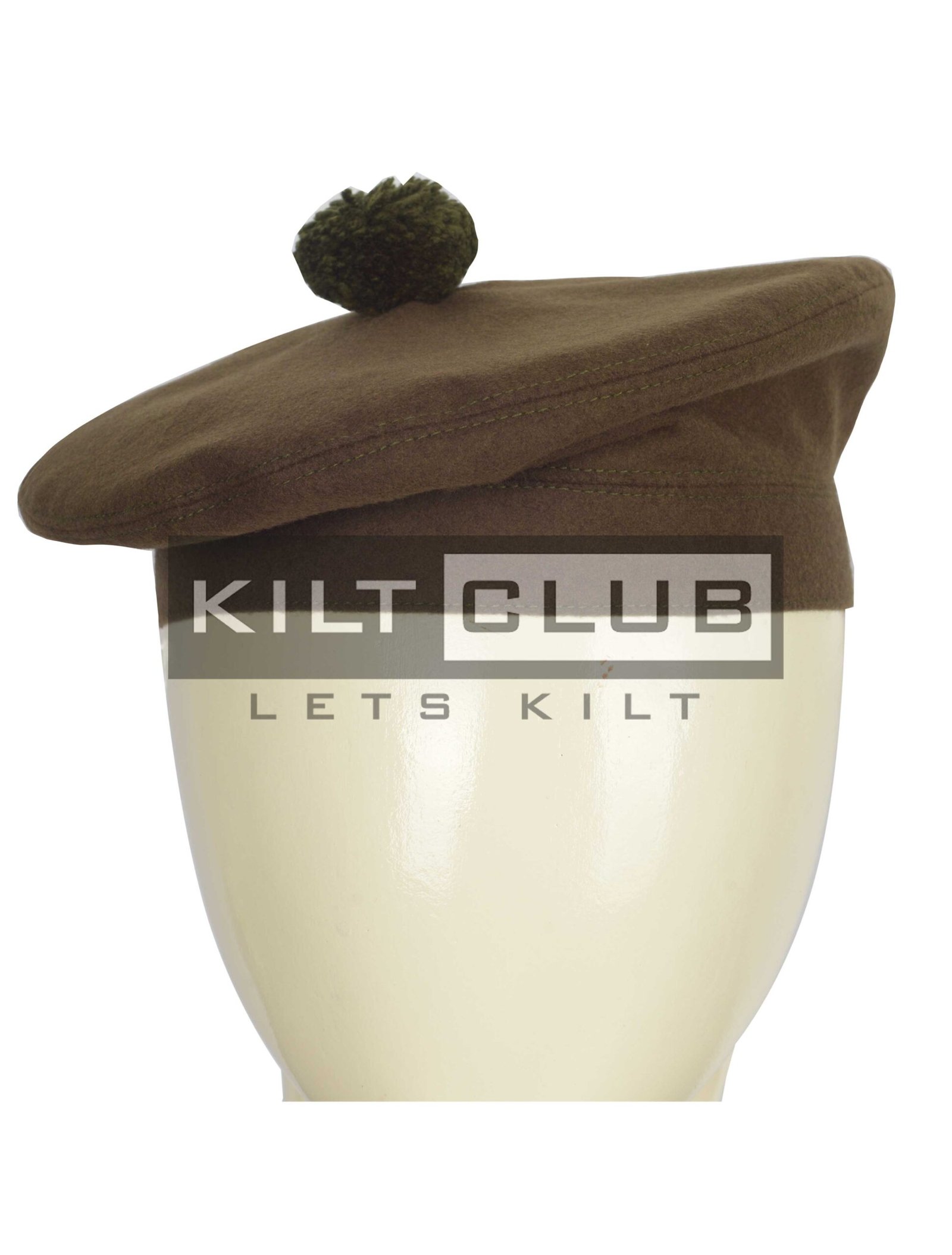 Brown Plain Balmoral Cap