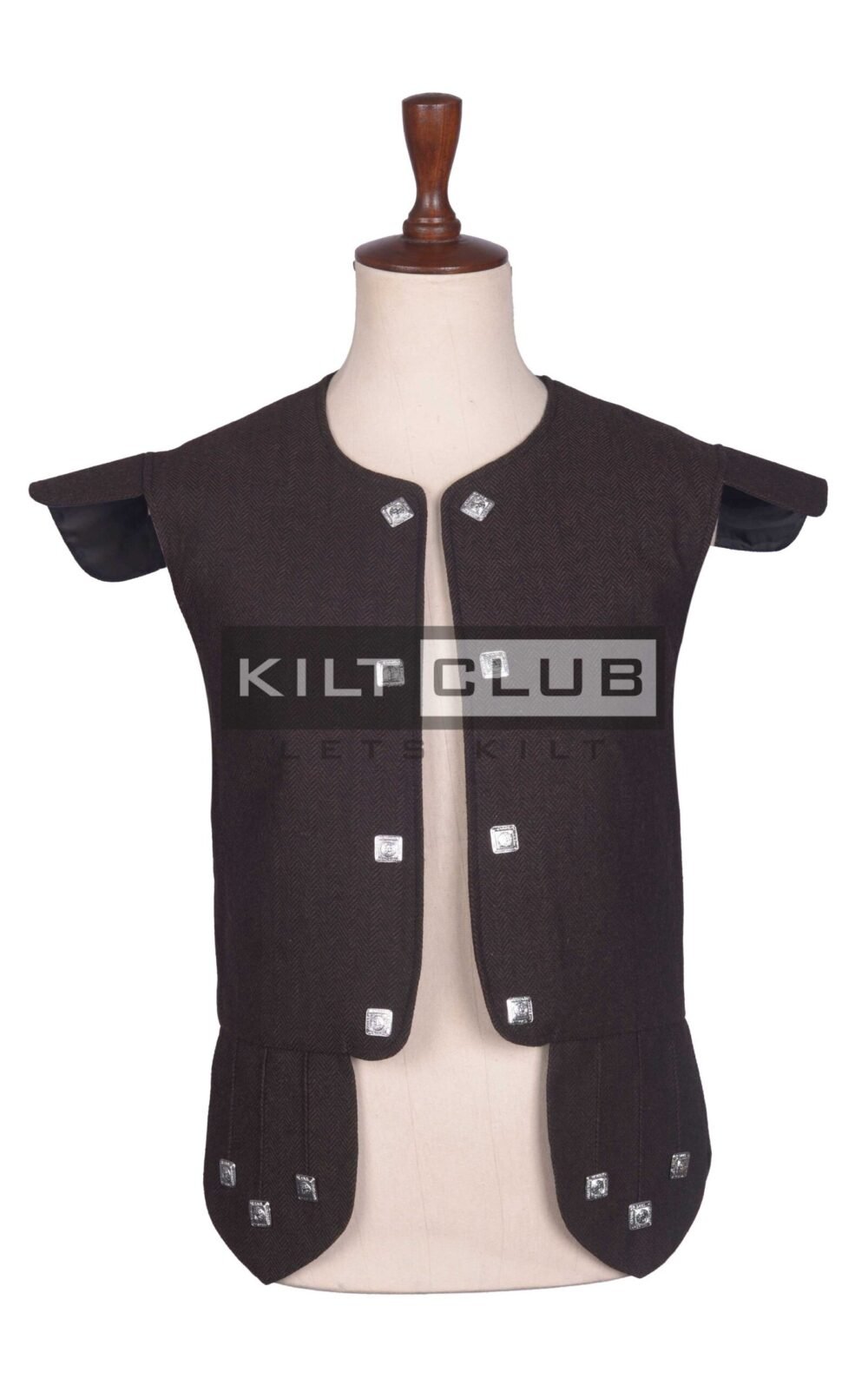 Brown Tweed Chieftain Waistcoat