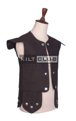 Alternative view of Brown Tweed Chieftain Waistcoat