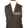 Brown Tweed Utility Style Waistcoat