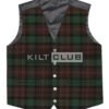 Black Watch Tartan 5 Buttons Argyll Waistcoat
