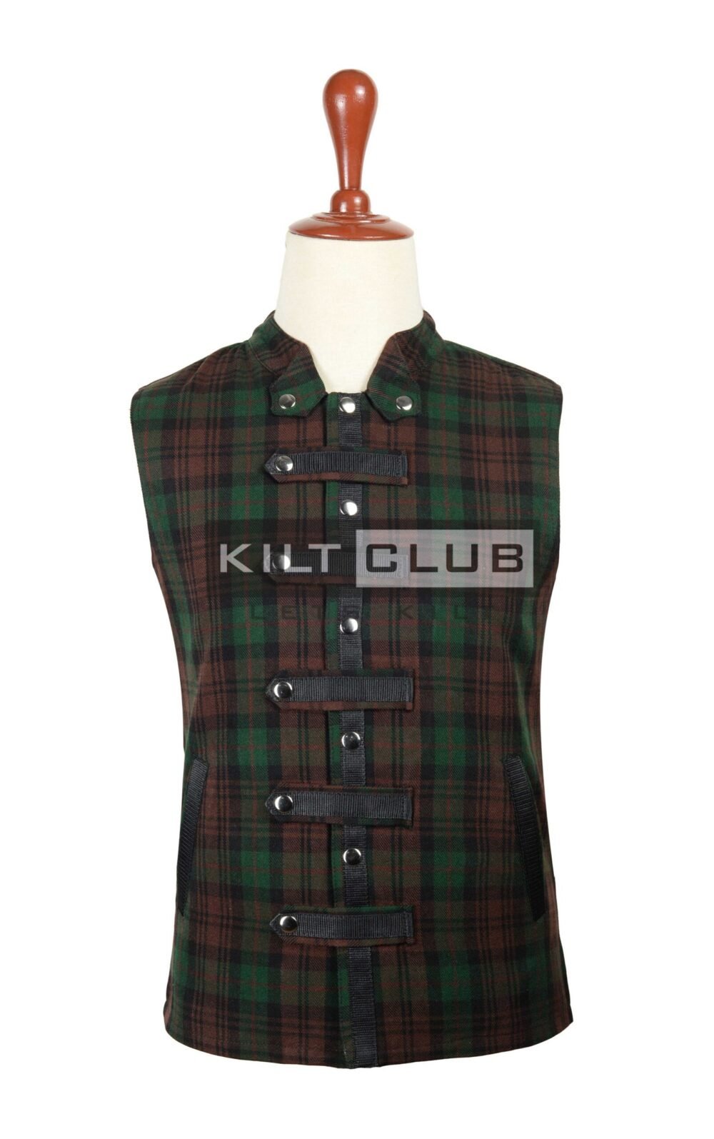 Brown Watch Tartan Fashion Waistcoat