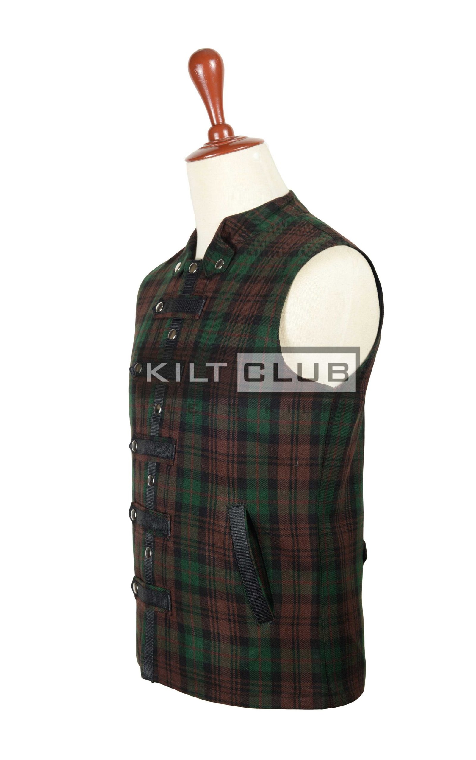 Brown Watch Tartan Fashion Waistcoat
