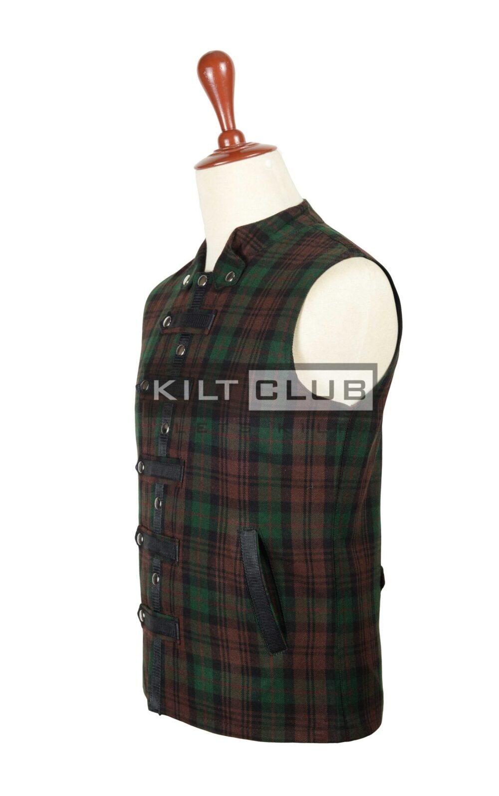 Brown Watch Tartan Fashion Waistcoat