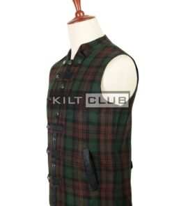 Brown Watch Tartan Fashion Waistcoat