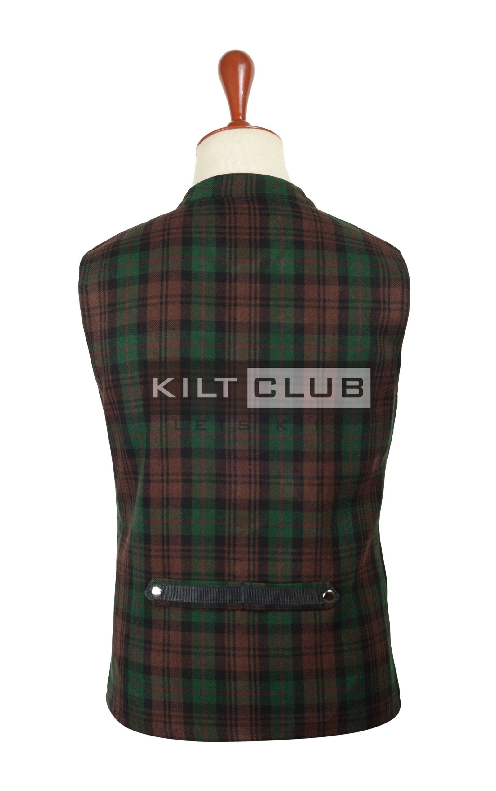 Brown Watch Tartan Fashion Waistcoat