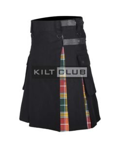 Alternative view of Buchanan Muted Tartan Hybrid Kilt