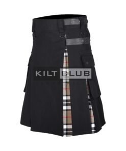 Alternative view of Camel Thompson Tartan Hybrid Kilt