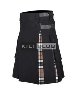 Alternative view of Camel Thompson Tartan Hybrid Kilt