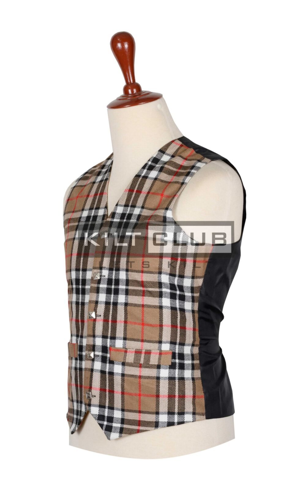 Camel of Thomson Tartan Waistcoat
