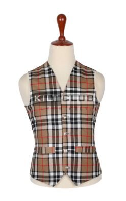 Camel of Thomson Tartan Waistcoat