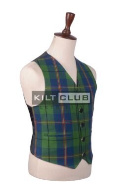 Alternative view of Carmichael Tartan Argyll Waistcoat