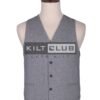 Silver Grey Wool Vest