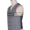 Silver Grey Wool Vest