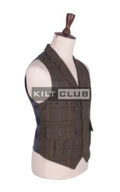 Alternative view of Country Brown Tweed Utility Vest