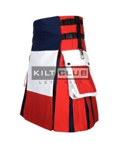 Alternative view of French Flag Utility Kilt