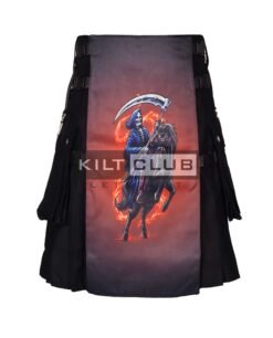 Ghost Rider Printed Gothic Kilt