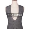 Gibraltar Grey Double Breasted Waistcoat