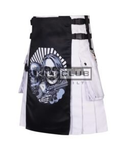Girl with a Gun Printed Gothic Kilt