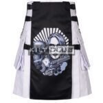 Girl with a Gun Printed Gothic Kilt