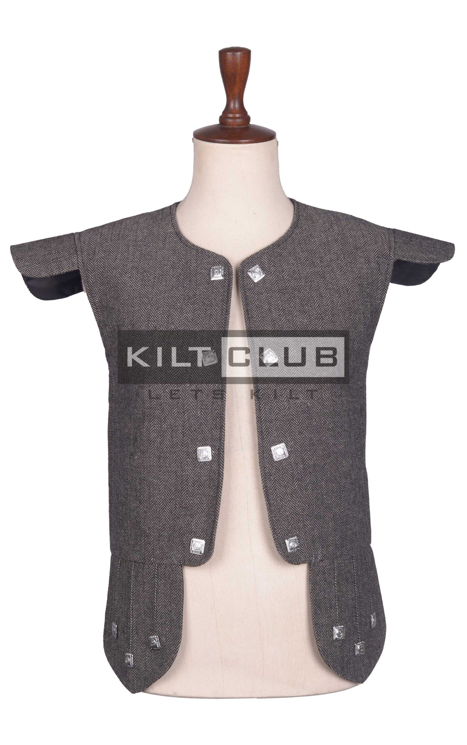 Gray Tweed Chieftain Waistcoat