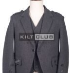 Gray Tweed Wool Argyll Jacket