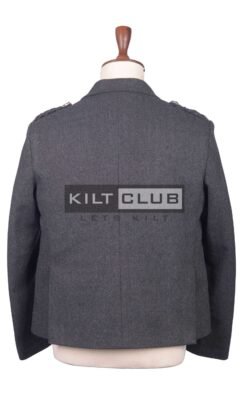 Alternative view of Gray Tweed Wool Argyll Jacket