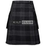Gray Watch Tartan Gothic Utility Kilt