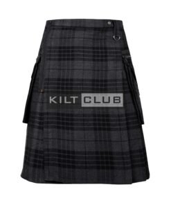 Gray Watch Tartan Gothic Utility Kilt
