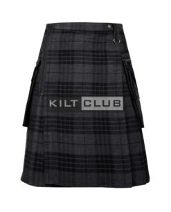 Gray Watch Tartan Gothic Utility Kilt