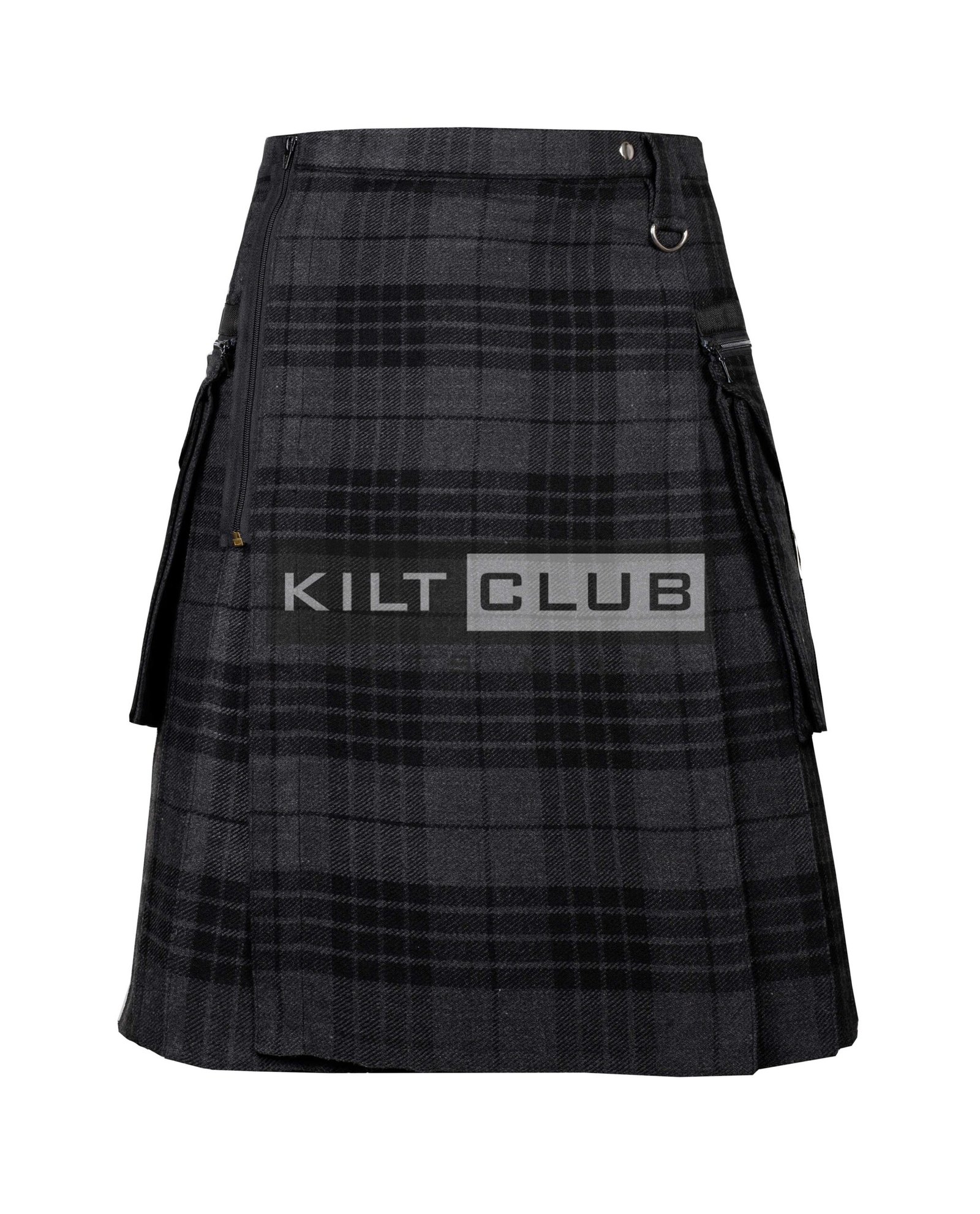 Gray Watch Tartan Gothic Utility Kilt