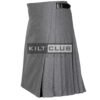Gray Wool 8 Yard Kilt