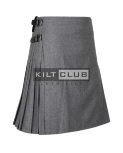 Alternative view of Gray Wool 8 Yard Kilt