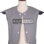 Gray Wool Scottish Clan Chieftain Vest