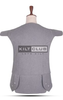 Alternative view of Gray Wool Scottish Chieftain Vest