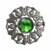 Scottish Antique Pin Green Brass