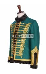 Green Gold Military Doublet Jacket - Image 2